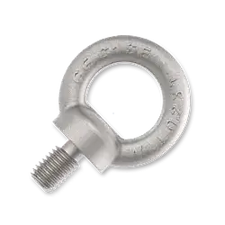 Lifting eye bolt M6, white galvanized, DIN 580